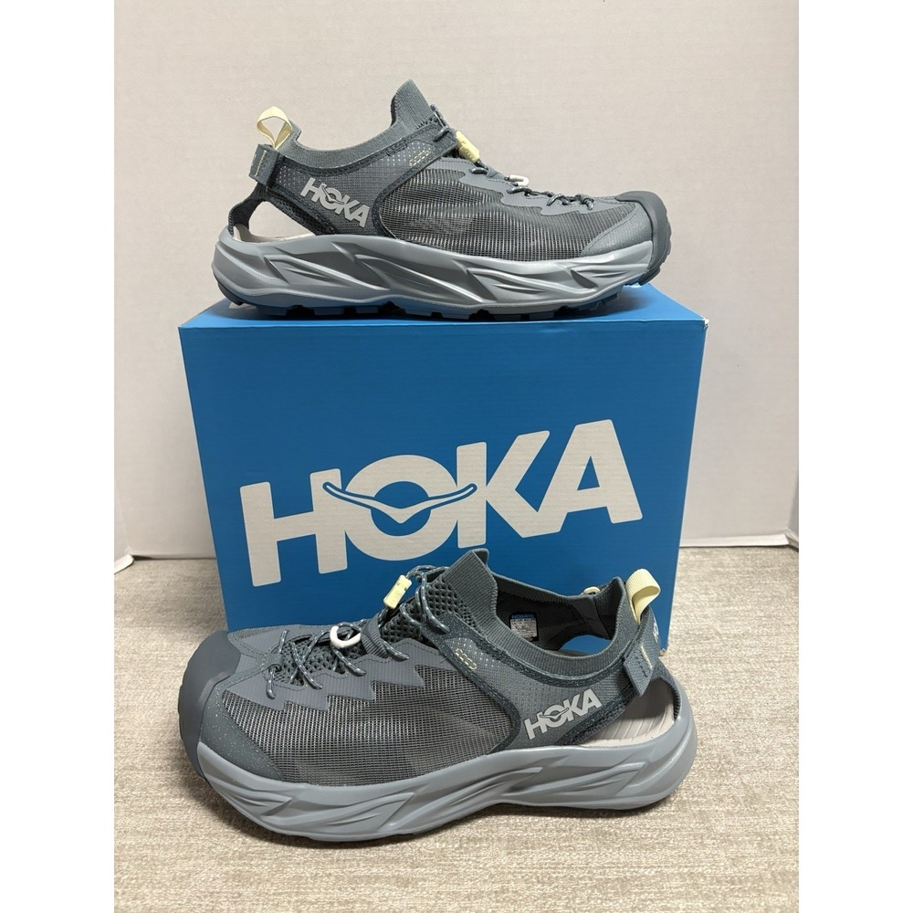 HOKA One Hopara 2 Men's Size 14 Sandal Shoes Slate Blue / Washed Blue 1147650